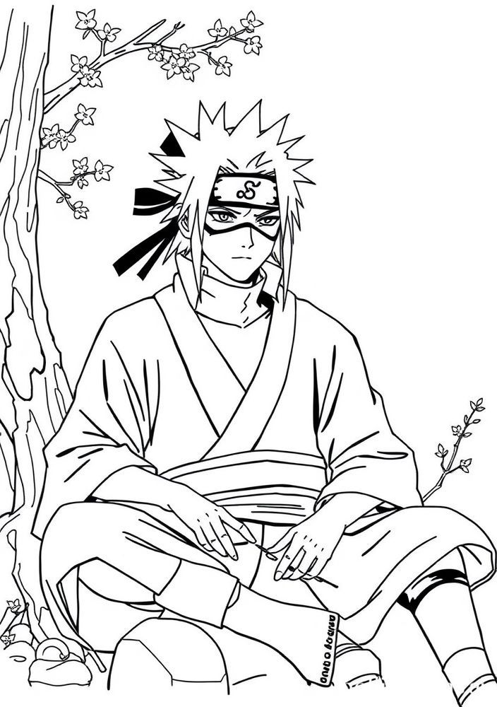 Desenho do Kakashi Hatake para colorir