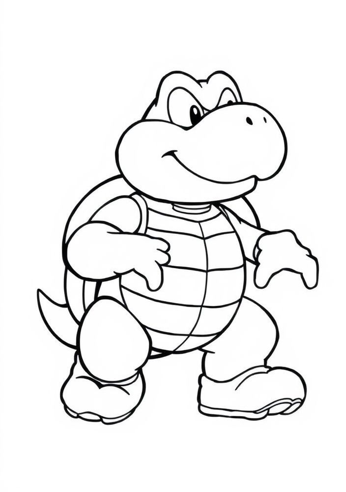 Desenho do Koopa Troopa para colorir