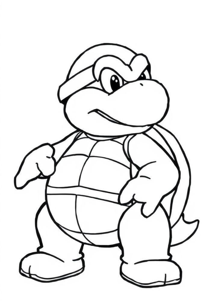 Desenho do Koopa trooper para colorir