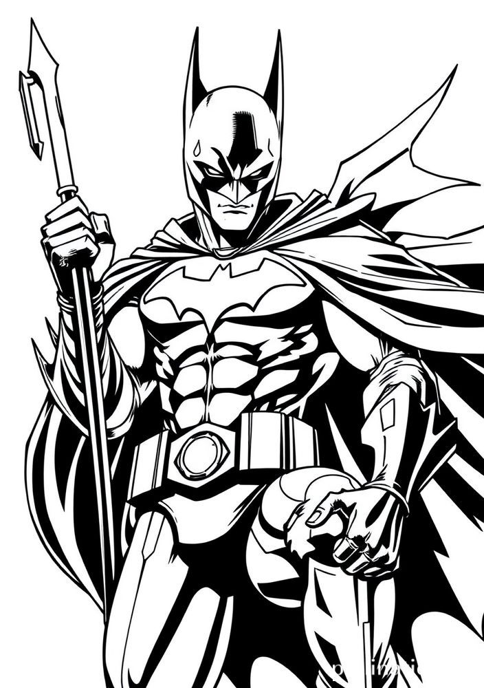 Desenho do Lobo Mau da série do Batman para colorir