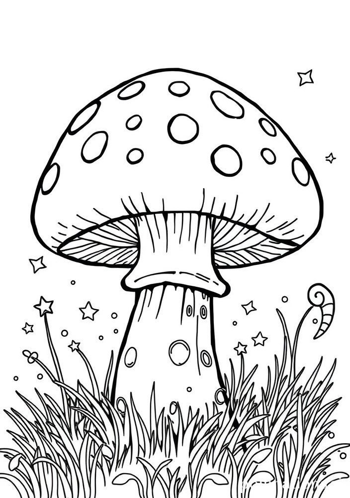 Desenho do Super Mushroom para colorir