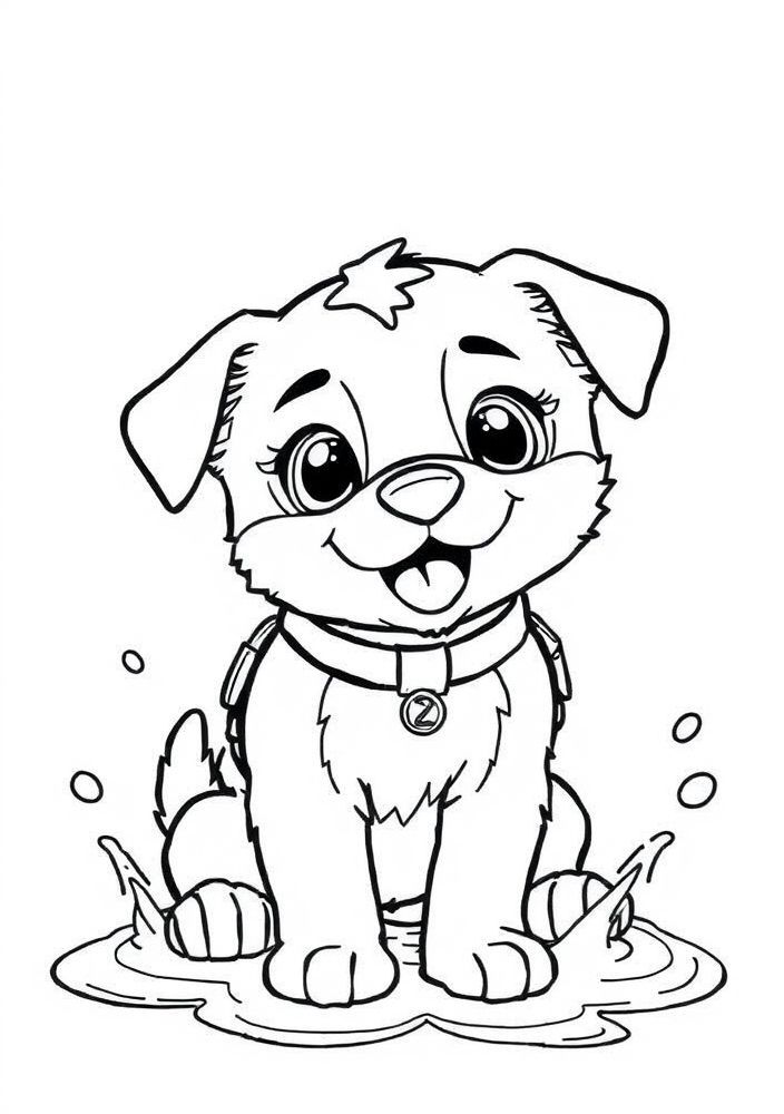 Desenho do Zuma, o salva-vidas, para colorir