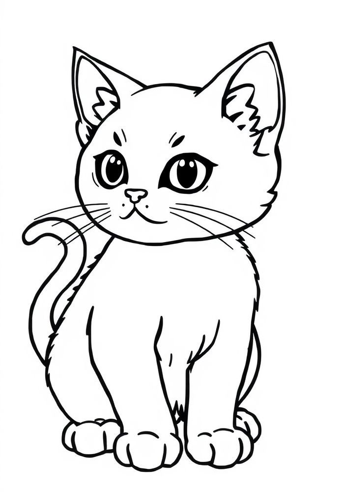 Desenho do gato Lucifer para colorir