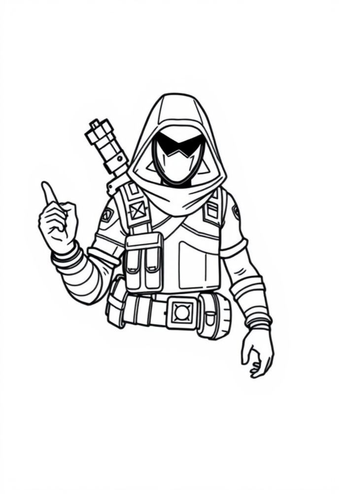 Desenho do item de loot de Fortnite para colorir