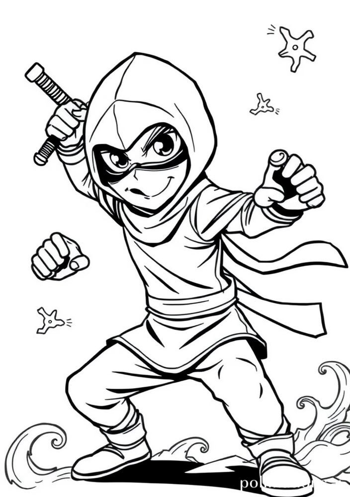 Desenho do monstro Noturno para colorir