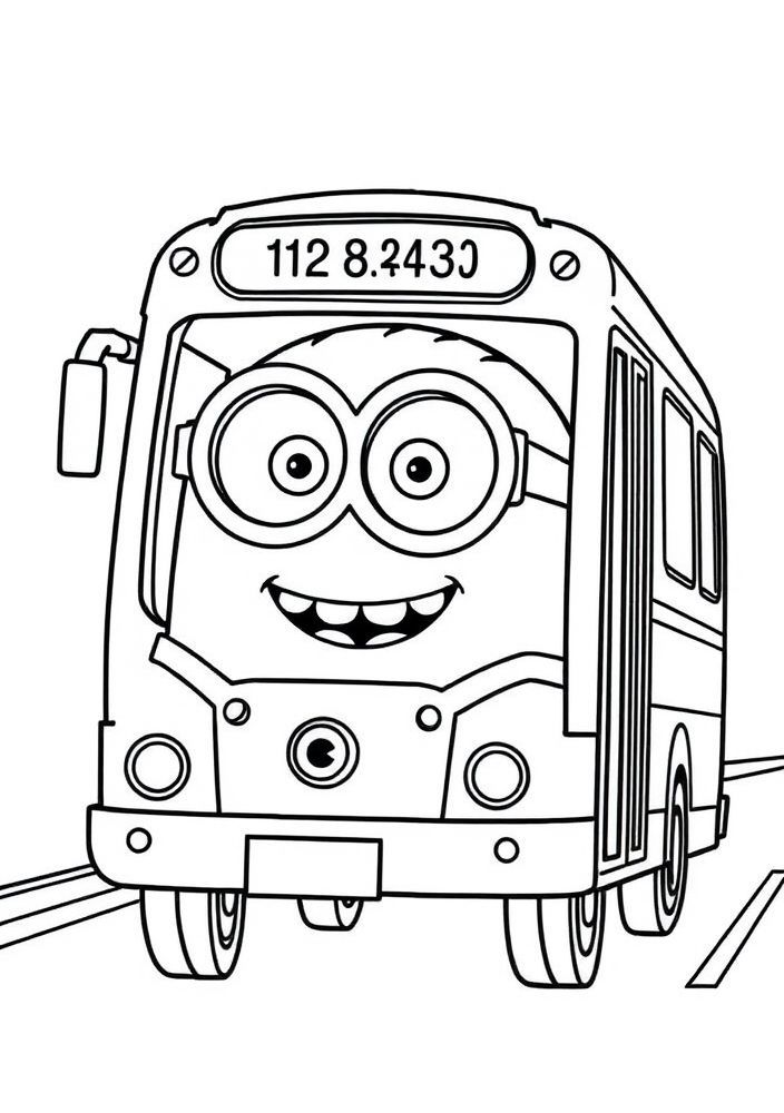 Minion motorista de ônibus