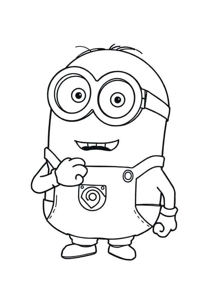 Minions criando arte para colorir