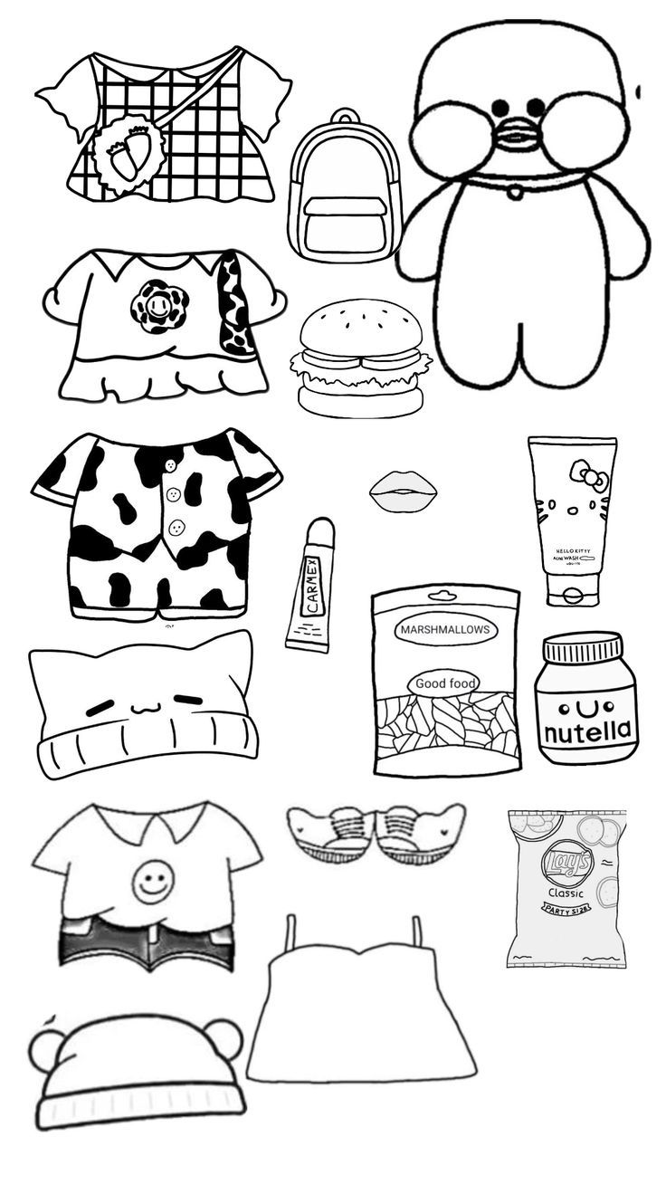 Paper Duck com roupas e acessórios para recortar e personalizar