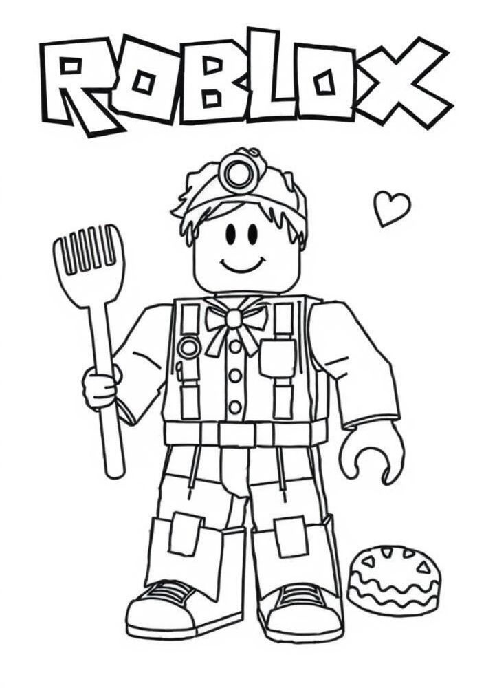 Roblox Bakery para colorir