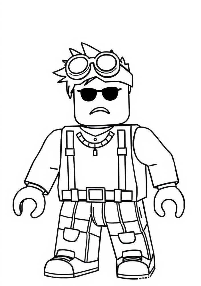 Roblox Gamer para colorir