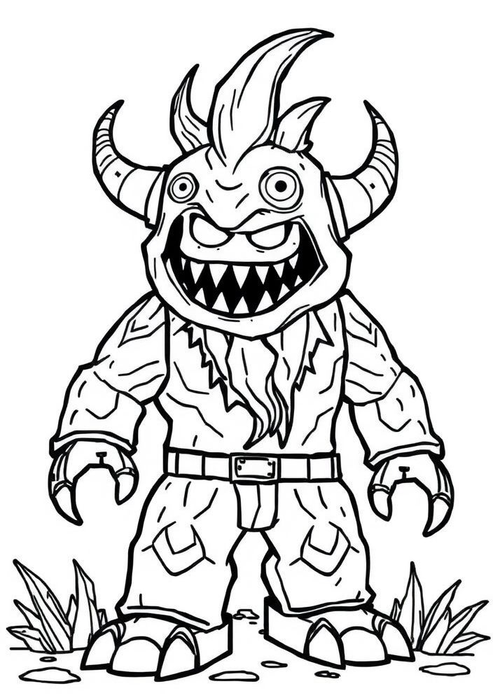 Roblox Monster para colorir