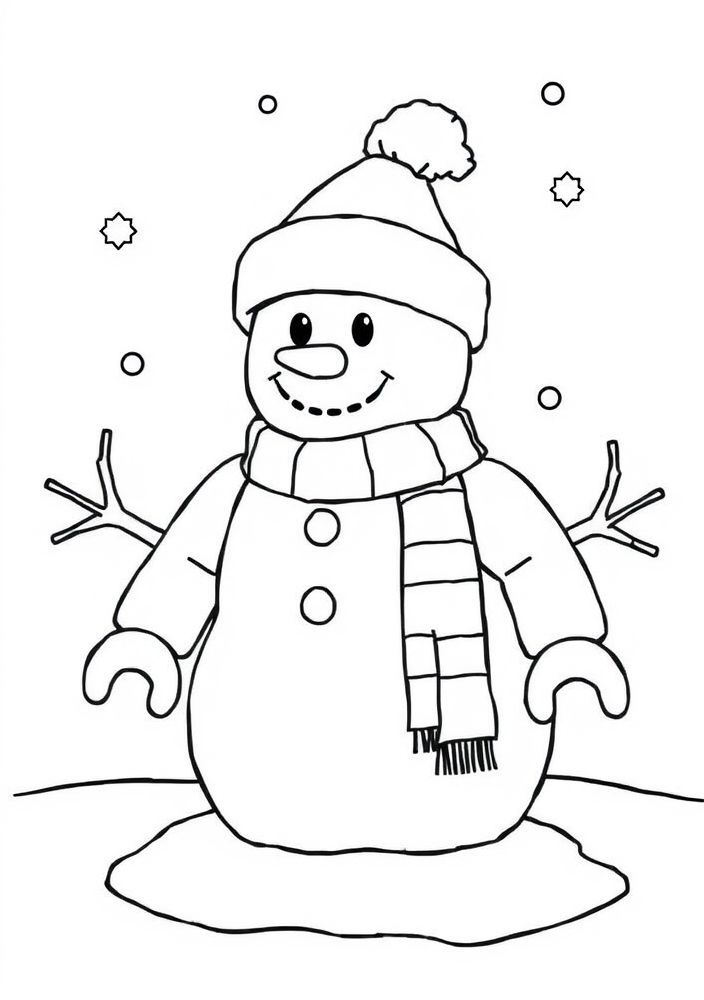 Roblox Snowman para colorir