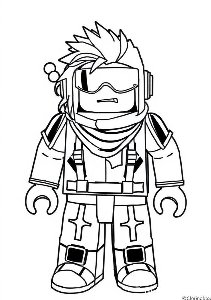 Roblox Super-Herói para colorir