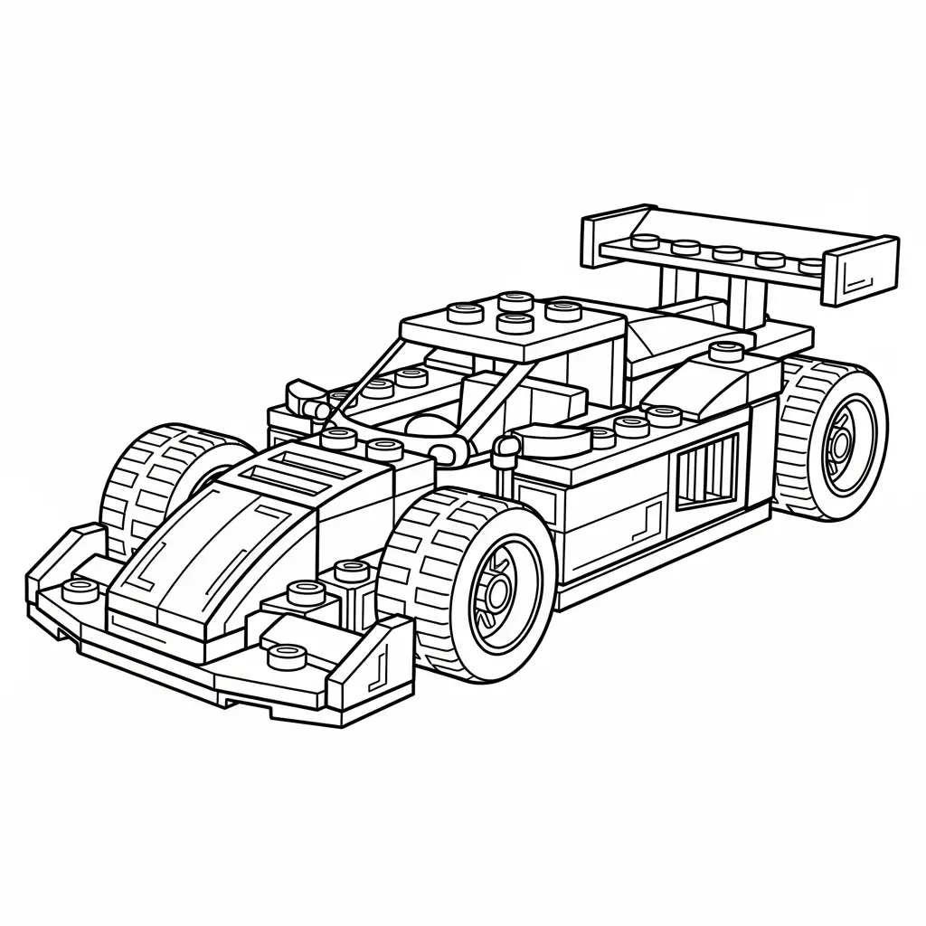 Desenhos de Lego veículos para colorir